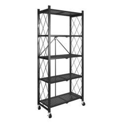 Jumper Kids ชั้นวางของ ชั้นเก็บของ ชั้นเหล็กเคลือบสีกันสนิม อเนกประสงค์ 3-5 ชั้น มีล้อและพับเก็บได้ รองรับน้ำหนักได้มากก