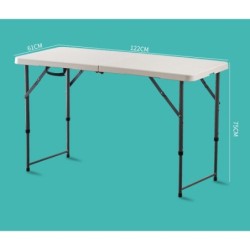 Jumper Kids โต๊ะแคมป์ปิ้ง โต๊ะวางของ พับได้ ใช้ในสนาม วางของขาย ทนแดด ทนฝน วัสดุ HDPE ใช้ได้ยาวนาน