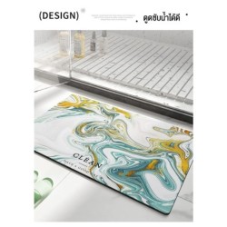 Jumper Kids พรมเช็ดเท้า พรมเช็ดเท้าแบบนุ่ม ผสมดินเบา ไดอะตอมไมต์ ซึบซับน้ำได้ดี แห้งง่าย59 x 40cm