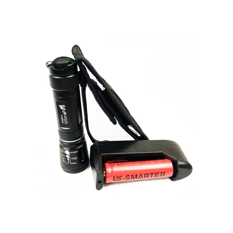 Jumper UltraFire ไฟฉาย ไฟฉายสว่างมาก CREE Q5 803 ถ่านชาร์จพร้อมที่ชาร์จ