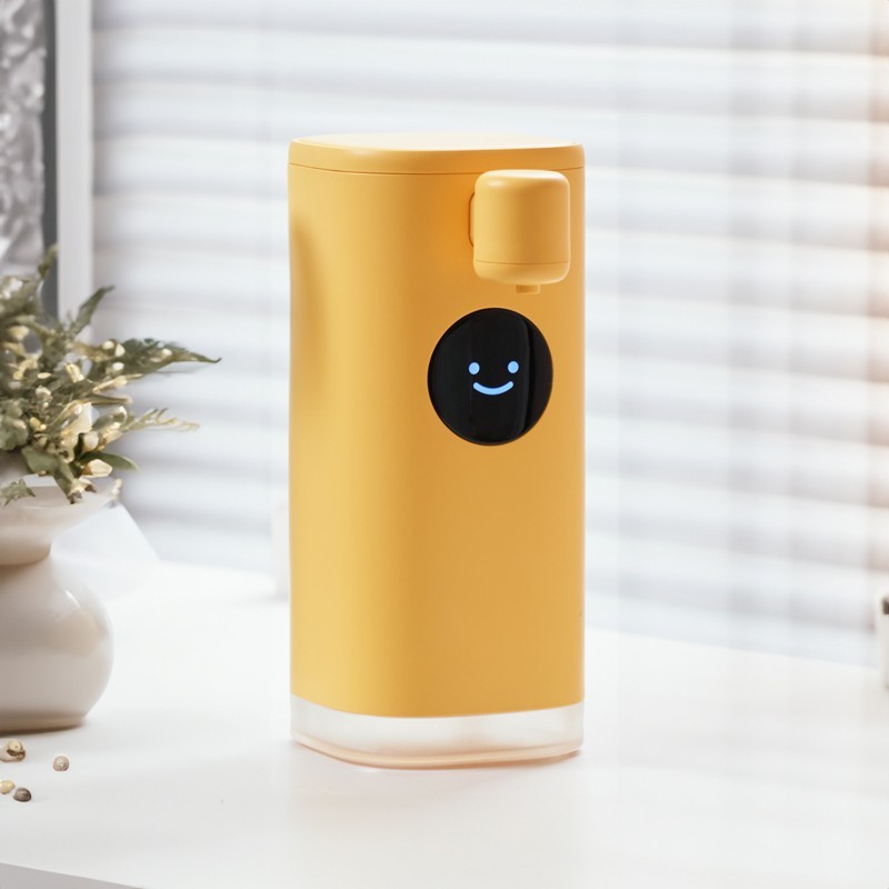 Jumper เครื่องปล่อยโฟมล้างมืออัตโนมัติ เครื่องกดสบู่ล้างมือบอกอุณหภูมิ Soap Dispenser แบตนานขึ้น