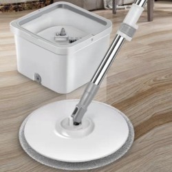 Jumper Kids ถังถูพื้น แบบถังเดี่ยว ไม้ม๊อบ ถังถูพื้น พร้อมผ้าม็อบ 2 ผืน Spin Mop Bucket