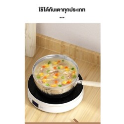 Jumper Kids หม้อ หม้อสแตนเลส หม้อต้ม หม้อต้มสแตนเลส หม้อด้ามจับยาว หม้อด้าม หม้ออุ่น หม้อทำอาหาร ใช้ได้ทุกเตา