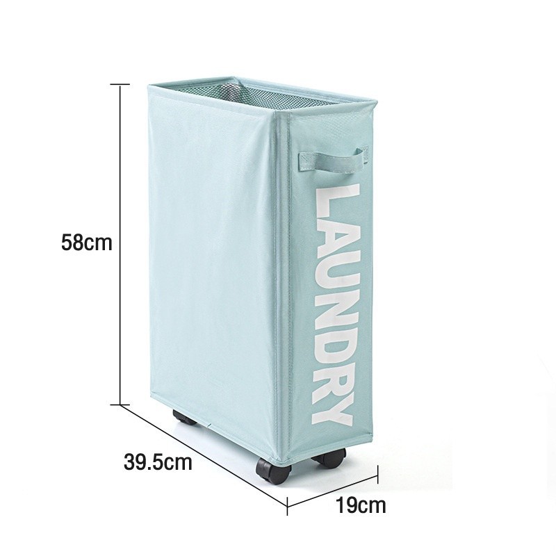 Jumper Kids ตะกร้าอเนกประสงค์  มีล้อ ตะกร้าเก็บของที่แคบ วัสดุแข็งแรง ขนาด 42 ลิตร