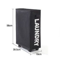 Jumper Kids ตะกร้าอเนกประสงค์  มีล้อ ตะกร้าเก็บของที่แคบ วัสดุแข็งแรง ขนาด 42 ลิตร