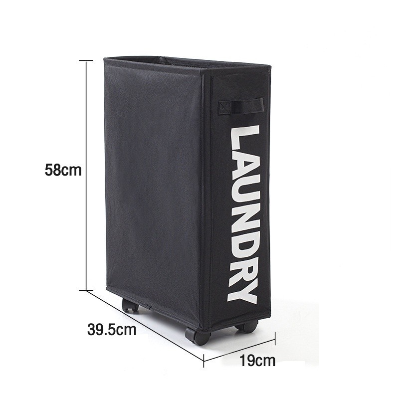 Jumper Kids ตะกร้าอเนกประสงค์  มีล้อ ตะกร้าเก็บของที่แคบ วัสดุแข็งแรง ขนาด 42 ลิตร