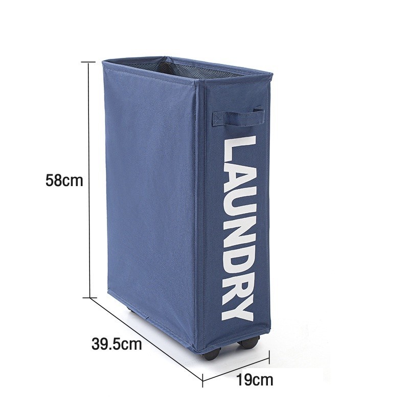 Jumper Kids ตะกร้าอเนกประสงค์  มีล้อ ตะกร้าเก็บของที่แคบ วัสดุแข็งแรง ขนาด 42 ลิตร