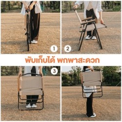 Jumper Kids เก้าอี้แคมป์ปิ้ง เก้าอี้พับ เหมาะกับตั้งแคมป์ ปิกนิค ขาทำจากอลูมิเนียม ผ้ากันน้ำ แข็งแรง พกพาสะดวก