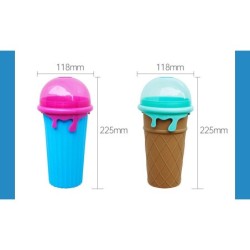 Jumper Kids แก้วทำสมูทตี้ รุ่นใหม่ ใหญ่กว่าเดิม แก้วทำสเลอปี้ ทำน้ำแข็งเกล็ดหิมะ ใช้งานง่าย ปลอดภัย ความจุ500ml