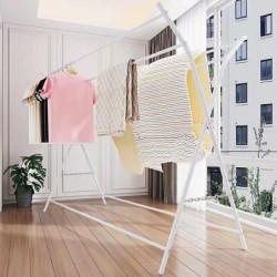 Jumper Kids  ราวตากผ้าตัว X ราวตากผ้าอเนกประสงค์ ที่แขวนเสื้อผ้า Coat Rack ขนาด 110 CM.แข็งแรงทนทาน