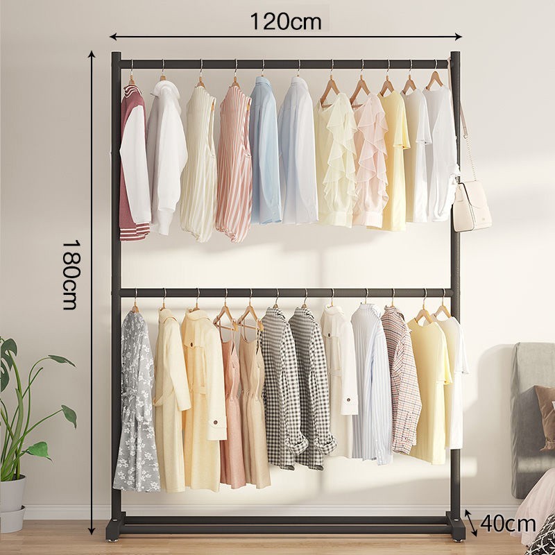 Jumper Kids ราวตากผ้า 2 ชั้น  โครงเหล็ก  ราวแขวนผ้านวม แข็งแรงแขวนเสื้อผ้าได้เยอะ