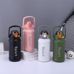 Jumper Kids กระติกน้ำ Sport สแตนเลส 316 กระบอกน้ำ ขวดน้ำ เก็บความเย็น ฝาปิดกันน้ำหก พร้อมหลอดเก็บได้