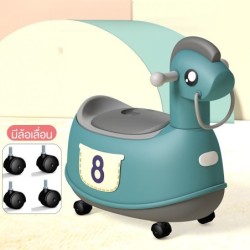 Jumper Kids กระโถน กระโถนนั่งเด็ก ทรงยีราฟ ลายใหม่  มีล้อเลื่อน 4 ล้อ สำหรับเด็กนั่งขับถ่าย