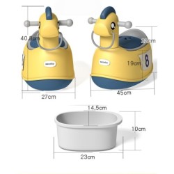 Jumper Kids กระโถน กระโถนนั่งเด็ก ทรงยีราฟ ลายใหม่  มีล้อเลื่อน 4 ล้อ สำหรับเด็กนั่งขับถ่าย