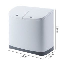 Jumper Kids ถังขยะ สองชั้น พลาสติก  สำหรับห้องครัว มีฝาปิด พร้อมล้อเลื่อน แยกขยะได้ ขนาด 20 และ 40 ลิตร