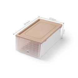 แพ็ค 1 ชิ้น Jumper Kids กล่องเก็บรองเท้า กล่องอเนกประสงค์ ฝาเปิด-ปิดได้ พลาสติกคุณภาพดี วางซ้อนต่อได้ ฝาโปร่งมองเห็นง่าย