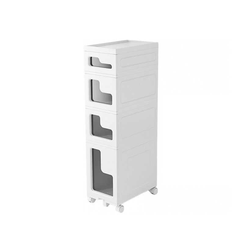 Jumper Kids ชั้นเก็บของ แบบมีลิ้นชัก สำหรับที่แคบ ตู้ลิ้นชัก ประกอบง่าย 1-5 ชั้น มีล้อ พลาสติกคุณภาพ