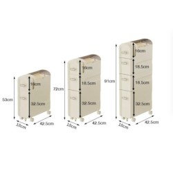 Jumper ตู้เก็บของ มีลิ้นชัก ชั้นวางของ สำหรับที่แคบ มีช่องลอดสายไฟ มีล้อ รับน้ำหนักได้เยอะ แข็งแรง