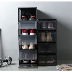 Jumper Kids Sports Shoe Box กล่องใส่รองเท้า กล่องเก็บรองเท้า ฝาหน้าเปิด-ปิด แบบแม่เหล็ก ฝาเปิดด้านหน้า