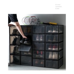 Jumper Kids Sports Shoe Box กล่องใส่รองเท้า กล่องเก็บรองเท้า ฝาหน้าเปิด-ปิด แบบแม่เหล็ก ฝาเปิดด้านหน้า