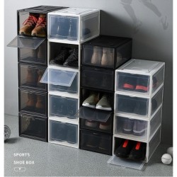 Jumper Kids Sports Shoe Box กล่องใส่รองเท้า กล่องเก็บรองเท้า ฝาหน้าเปิด-ปิด แบบแม่เหล็ก ฝาเปิดด้านหน้า