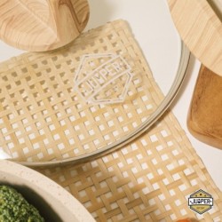 Jumper กระทะก้นลึกเคลือบหินอ่อน ขนาด 30 cm. กระทะด้ามจับยาว พร้อมฝาแก้ว ใช้ได้กับเตาทุกประเภท แถมฟรี ตะหลิวไม้