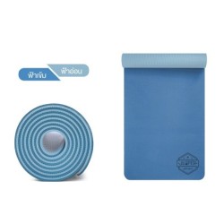 Jumper เสื่อโยคะ Yoga Mat วัสดุ TPE กันลื่นได้ดี สองสีทูโทน สำหรับฟิตเนส พิลาทิส แผ่นรองโยคะขนาด 183