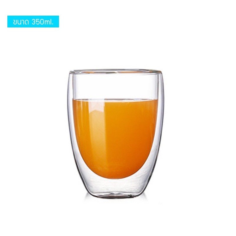 Jumper Kids แก้วสองชั้น อเนกประสงค์แบบใส แก้วกาแฟ double wall glass ไม่ร้อนมือ