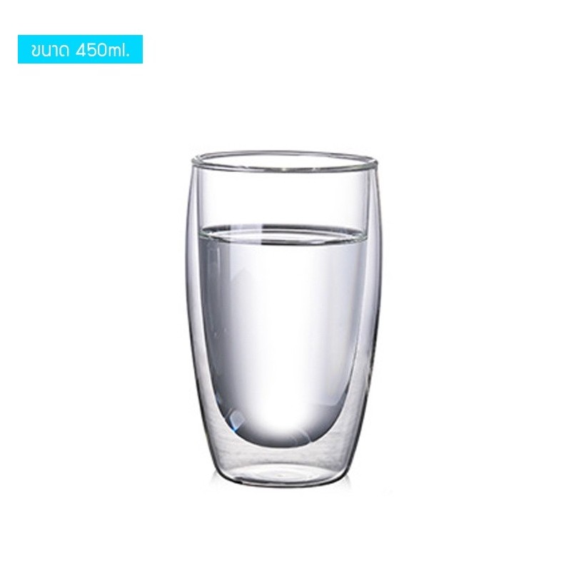 Jumper Kids แก้วสองชั้น อเนกประสงค์แบบใส แก้วกาแฟ double wall glass ไม่ร้อนมือ