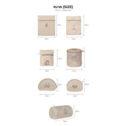 Jumper Kids ถุงซักผ้า ขนาดใหญ่ ใช้ได้กับ เสื้อ กางเกง เดรส ถุงเท้า ชุดชั้นใน ช่วยถนอมผ้า Laundry Bag