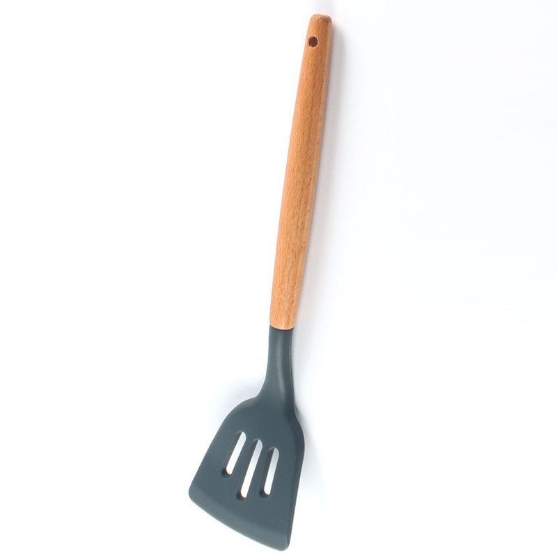 Jumper Kids อุปกรณ์ครัว ไม้พายซิลิโคน ตะหลิว ซิลิโคน กระบวย ซิลิโคนคุณภาพสำหรับทำอาหาร ทนความร้อนสูง(K307-กระบวยสีขาว)