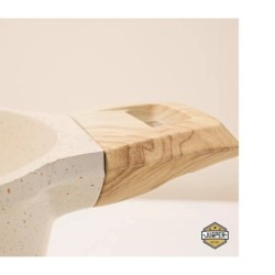 Jumper หม้อสองหูเคลือบหินอ่อน ขนาด 24 cm. หม้อสองหู หม้อ เคลือบหินอ่อน พร้อมฝาแก้ว ใช้ได้กับเตาทุกประเภท แถมฟรีกระบวยไม้