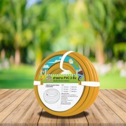 Jumper สายยาง PVC เสริมเส้นใย ทนแรงดัน หนา 3 ชั้น ขนาด 4 หุน ยาว 10/20 เมตร สายยางรดน้ำ ใชได้ยาวนานไม่กรอบไม่แข็ง