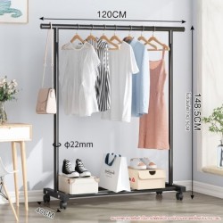 Jumper Kids ราวตากผ้า แขวนเสื้อ บาร์คู่ บาร์เดี่ยว โครงเหล็ก ชั้นวางเสื้อผ้า พร้อมตะขอแขวนด้าน