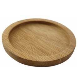 Jumper จานรองแก้ว ที่รองแก้ว ไม้แท้ Wood Coaster ผลิตจากไม้ยางพาราในประเทศไทย ขนาด 4 นิ้ว