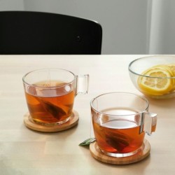 Jumper จานรองแก้ว ที่รองแก้ว ไม้แท้ Wood Coaster ผลิตจากไม้ยางพาราในประเทศไทย ขนาด 4 นิ้ว