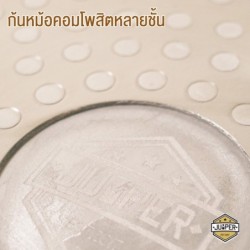 Jumper เซ็ตอุปกรณ์ทำอาหารเคลือบหินอ่อน กระทะ กระทะผัด กระทะทอด หม้อ ต้มนม ต้มซุป สำหรับเตาทุกประเภท