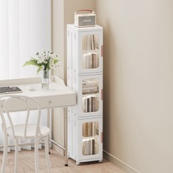 Jumper kids ตู้เก็บของพับได้ตู้เก็บของ ชั้นเก็บของ มีบานพับโปรงใส มีแม่เหล็กปิด มีล้อเลื่อน รับน้ำหนักได้เยอะ