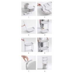 Jumper Kids รุ่นใหม่ ชั้นวางของ ตะกร้า อเนกประสงค์ มีล้อ 3 - 4 ชั้น วัสดุแข็งแรง