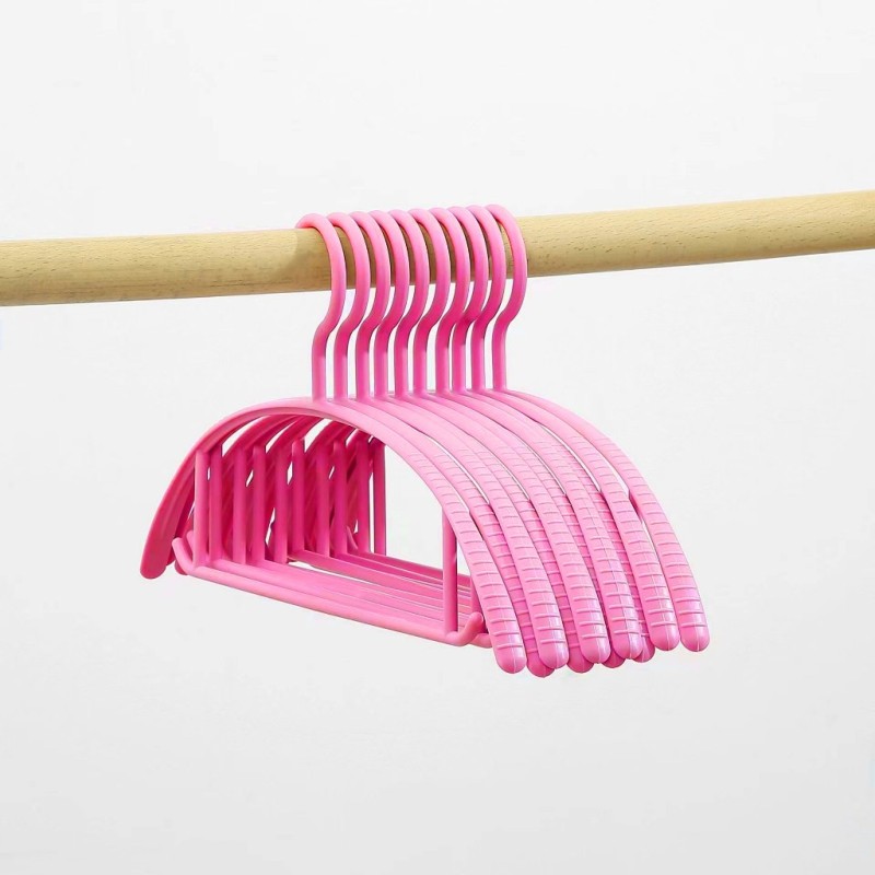 (10 ชิ้น) Jumper Kids ไม้แขวนเสื้อ ผู้ใหญ่ ไม้แขวนผ้า พลาสติก PP พร้อมตะขอเกี่ยวและร่องกันลื่น