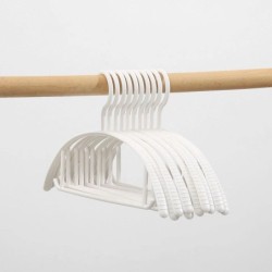 (10 ชิ้น) Jumper Kids ไม้แขวนเสื้อ ผู้ใหญ่ ไม้แขวนผ้า พลาสติก PP พร้อมตะขอเกี่ยวและร่องกันลื่น