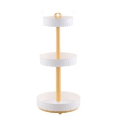 Jumper Kids ชั้นวางของในครัว หมุนได้ 360° ชั้นวางเครื่องปรุง พร้อมหูหิ้ว พลาสติกเกรดพรีเมี่ยม