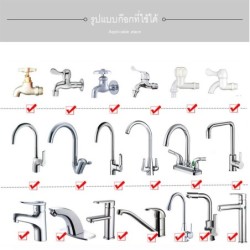 Jumper Kids ตัวแปลง หัวต่อก๊อกน้ำ ก๊อกน้ำล้างจาน ก๊อกน้ำปรับได้ ดัดได้ 360° องศา สีเงิน