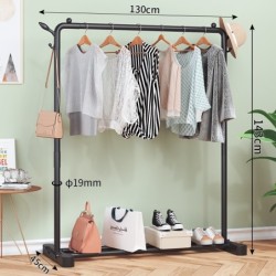 Jumper Kids ราวตากผ้าเหล็ก ราวแขวนผ้าบาร์คู่ บาร์เดี่ยว ราวแขวนเสื้อ พร้อมชั้นที่วางของ ชั้นวางรองเท้า ที่แขวนผ้าและหมวก