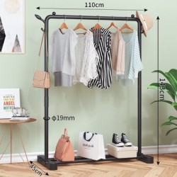 Jumper Kids ราวตากผ้าเหล็ก ราวแขวนผ้าบาร์คู่ บาร์เดี่ยว ราวแขวนเสื้อ พร้อมชั้นที่วางของ ชั้นวางรองเท้า ที่แขวนผ้าและหมวก